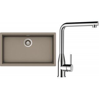 Set Schock S29-12 (dřez Kiruna N-100XL Twilight + baterie Keto Masivní nerezová ocel + komponenty...