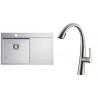 Set Alveus (dřez Quarto 30 + baterie Slovarm ES.3508.G Kartáčovaná ocel)