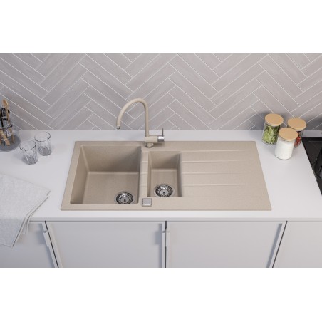 Kuchyňský dřez Alveus Cadit 80 Beige 55 Kuchyňský dřez Alveus Cadit 80 Beige 55