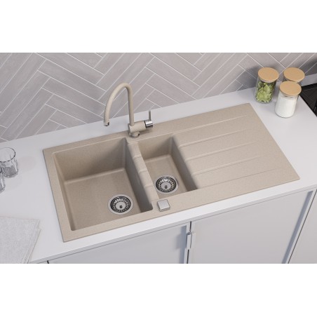 Kuchyňský dřez Alveus Cadit 80 Beige 55 Kuchyňský dřez Alveus Cadit 80 Beige 55