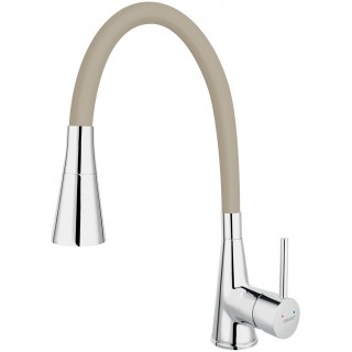 Dřezová baterie Ferro 70720.0BE Chrom s béžovým ramenem