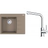 Set Franke G249KA (dřez CNG 611-62 TL/2 Kašmír, levý + baterie FS 3230.031 LINA SMART Chrom)