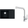 Set Franke G251O (dřez CNG 611-78 TL/2 Onyx, levý + baterie FS 3230.031 LINA SMART Chrom)