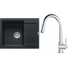 Set Franke G256O (dřez MRG 611-62 Onyx + baterie FS 3229.031 LINA NEW Chrom)