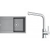 Set Franke G259ŠK (dřez MRG 611 Šedý kámen + baterie FS 3230.031 LINA SMART Chrom)