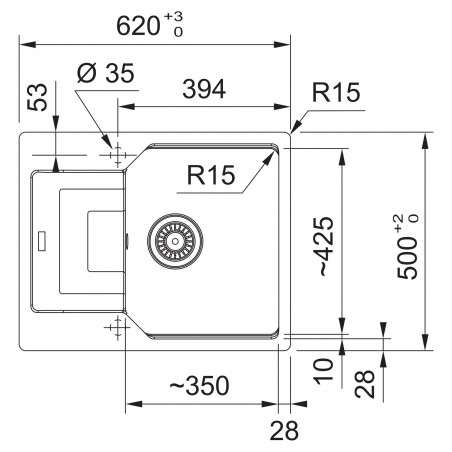 Kuchyňský dřez Franke Urban UBG 611-62 Pískový melír