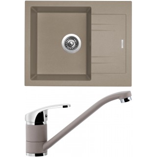 Set Sinks (dřez Linea 600 Truffle 54 + baterie Pronto Truffle 54)
