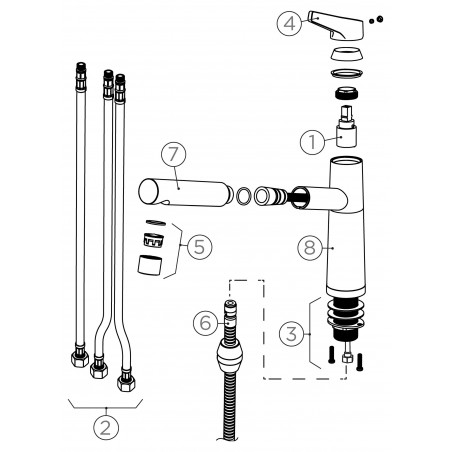 Kuchyňská baterie Schock SC-510.120 NT Croma, beztlaková