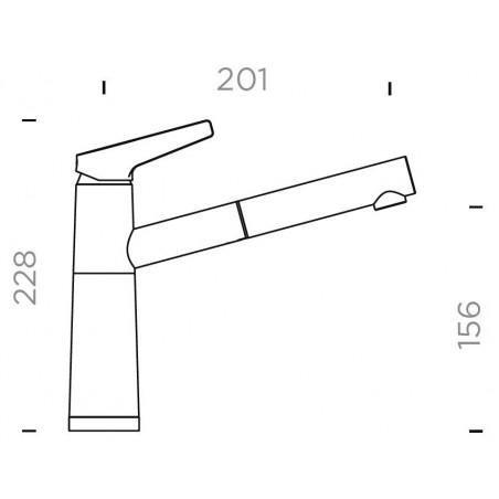Kuchyňská baterie Schock SC-510.120 NT Stone, beztlaková
