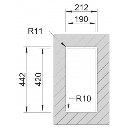 Kuchyňský dřez Sinks Box 210 RO 1,0 mm