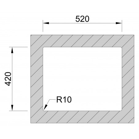 Kuchyňský dřez Sinks Box 540 FI 1,0 mm