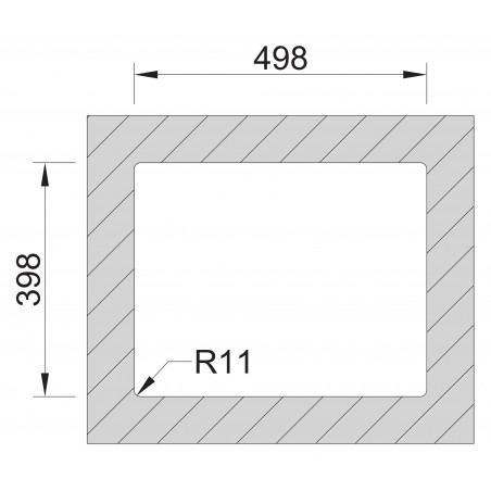 Kuchyňský dřez Sinks Box 540 FI 1,0 mm