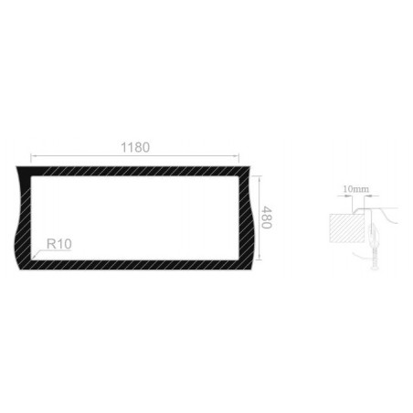Kuchyňský dřez Sinks Okio 1200 Duo V 0,6 mm, leštěný
