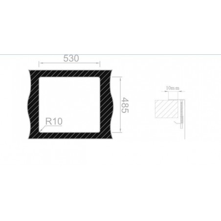 Kuchyňský dřez Sinks Boxer 550 RO 1,2 mm