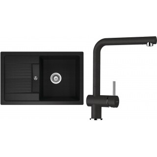 Set Schock S30-3 (dřez Lima D-100S Onyx + baterie Epos Onyx)