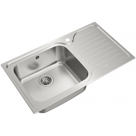 Kuchyňský dřez Teka Classic MAX 1B 1D X Nerez, levý