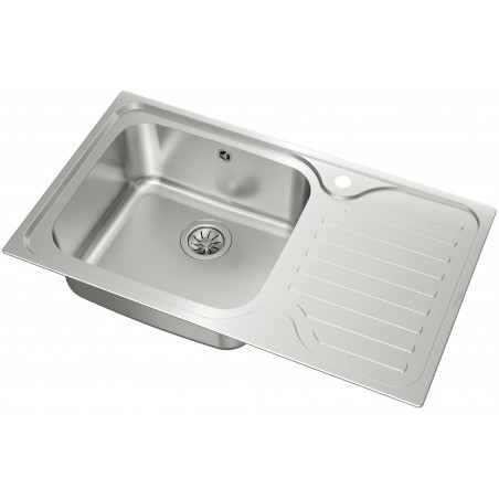 Kuchyňský dřez Teka Classic MAX 1B 1D X Nerez, levý