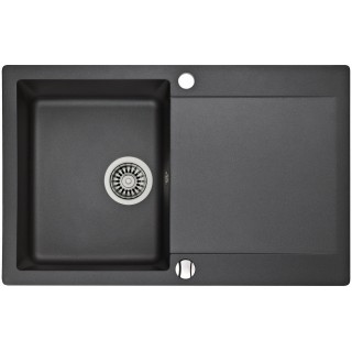 Kuchyňský dřez Teka Clivo 45 B-TQ 1B 1D Černá metalická
