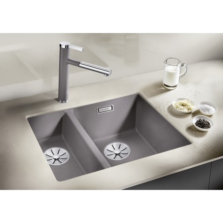 Kuchyňský dřez Blanco Subline 340/160-U Šedá skála, pravý, bez příslušenství