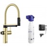 Kuchyňská baterie Blanco Evol-S Pro Saténově zlatá, vč. filtrační sady