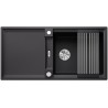 Kuchyňský dřez Blanco Adira XL 6 S-F Černá, s mřížkou