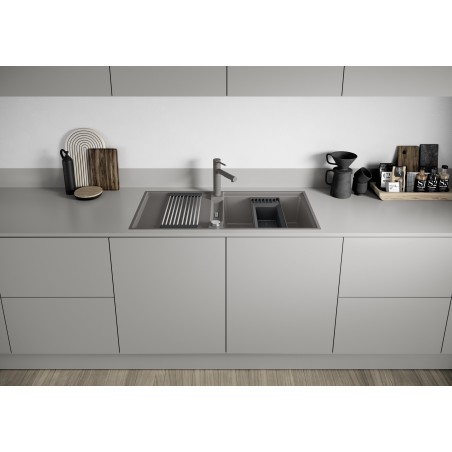 Kuchyňský dřez Blanco Adira XL 6 S-F Černá, s mřížkou