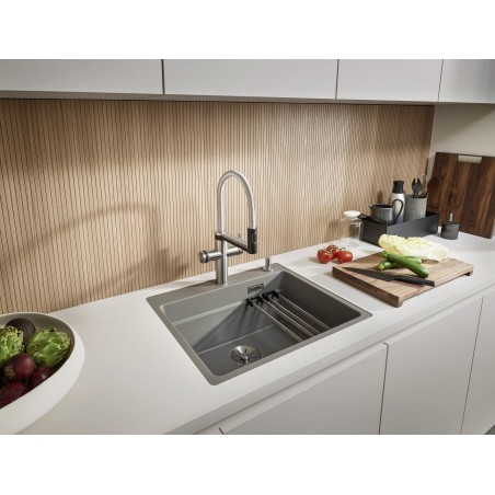 Kuchyňský dřez Blanco Etagon 6-F Kávová, s pojezdy