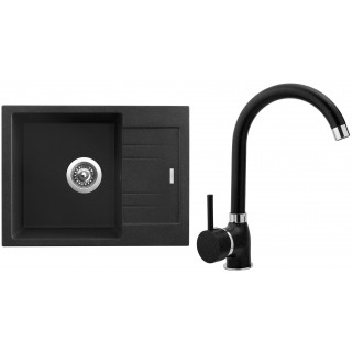 Set Sinks G1130 (dřez Rapid 580 Granblack 30 + baterie Polo Granblack 30)