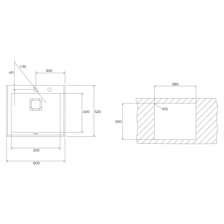 Kuchyňský dřez Teka Diamond RS15 1B BK Černé sklo/nerez
