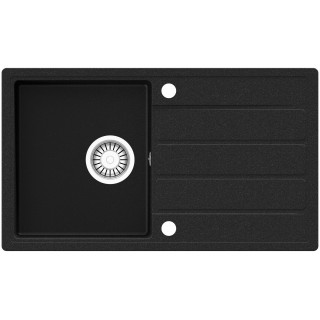 Kuchyňský dřez Teka Comfor 45 B-TQ 1B 1D Černá metalická