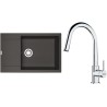 Set Franke G260ŠB (dřez MRG 611-78 BB Šedá břidlice + baterie FS 3229.031 LINA NEW Chrom)