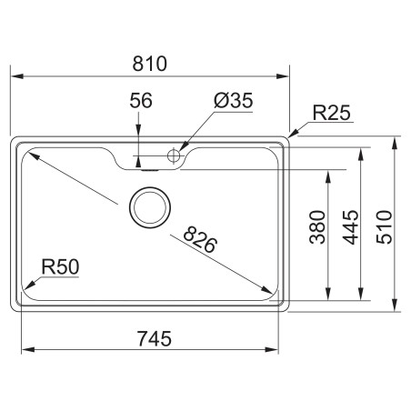 Kuchyňský dřez Franke Bell BCX 610-75