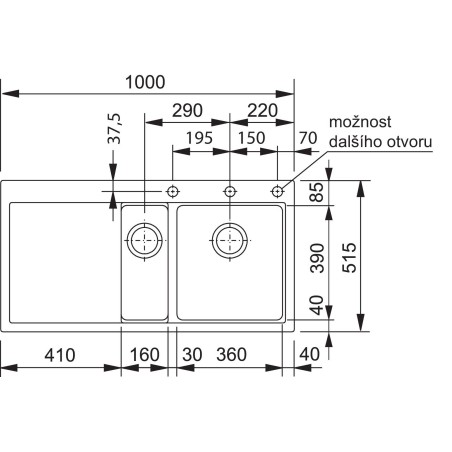 Kuchyňský dřez Franke Mythos MTG 651-100/2 Onyx