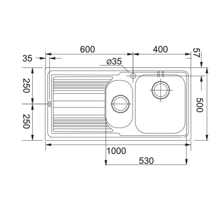 Kuchyňský dřez Franke Logica LLX 651/7