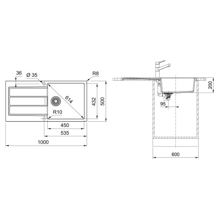 Kuchyňský dřez Franke Sirius S2D 611-100 Bílá