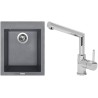 Set Sinks (dřez Cube 410 Titanium 72 + baterie Mix 350 P Chrom - lesklý)