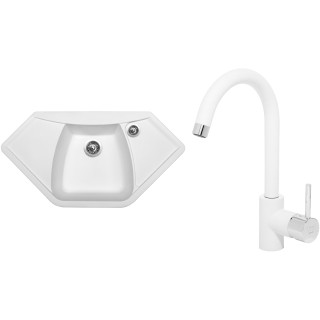 Set Sinks (dřez Naiky 980 Milk 28 + baterie Mix 35 Milk 28)