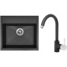 Set Sinks (dřez Solo 560 Granblack 30 + baterie Mix 35 Granblack 30)