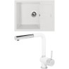 Set Sinks G11628 (dřez Amanda 650 Milk 28 + baterie Mix 3 P Milk 28)