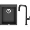 Set Sinks G180N6 (dřez Cube 410 NANO Nanoblack N6 + baterie Eva P Nanoblack N6)