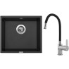 Set Sinks G7730 (dřez Frame 457 Granblack 30 + baterie Flexia lesklá)