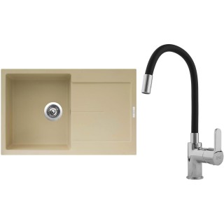 Set Sinks G11750 (dřez Ultima 790 Sahara 50 + baterie Flexia lesklá)