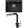 Set Sinks G10026 (dřez Maximo 680 Pureblack 26 + baterie Mix 3 P Nanoblack N6)