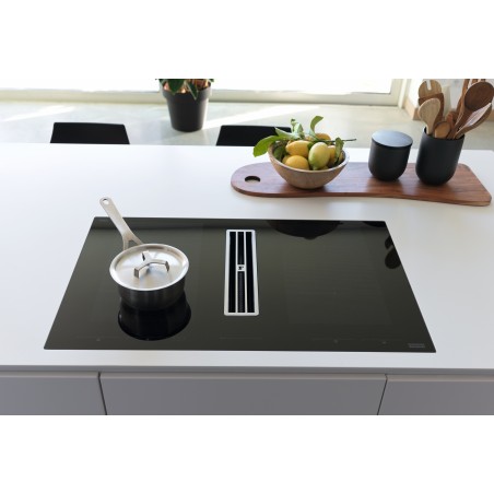 Odsavač par s indukční deskou Franke Maris 2Gether Steel FMA 8391 HI Černé sklo, pro vnější odtah