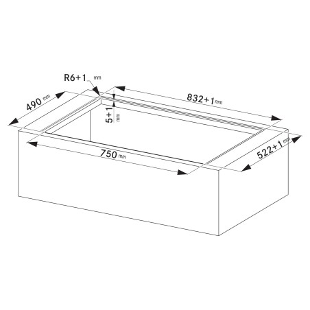 Odsavač par s indukční deskou Franke Maris 2Gether Steel FMA 8391R HI Černé sklo, pro recirkulaci