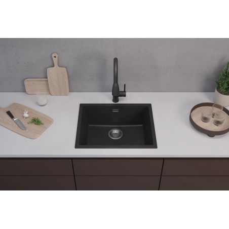 Kuchyňský dřez Alveus Omni 30 Black Edition Deep Black 90