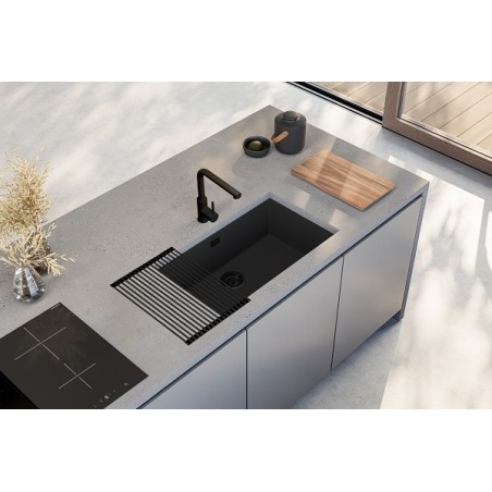 Kuchyňský dřez Alveus Omni 40 Black Edition Deep Black 90