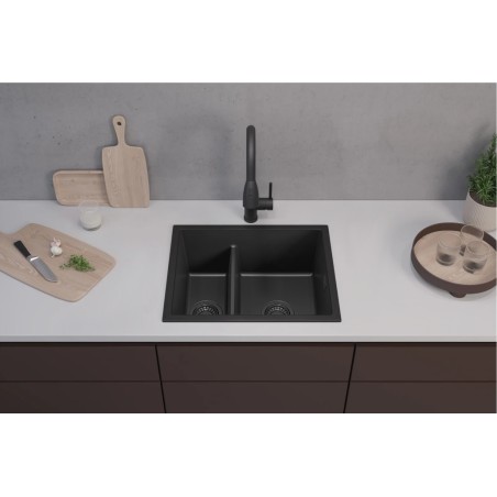 Kuchyňský dřez Alveus Omni 50 Deep Black 90