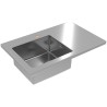 Kuchyňský dřez Alveus Luxal 10 levý, plochý lem