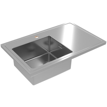 Kuchyňský dřez Alveus Luxal 10 levý, zvednutý lem